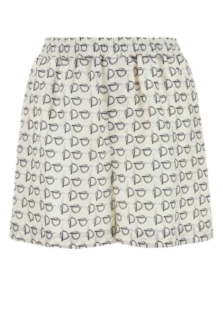 Burberry Printed Silk Shorts