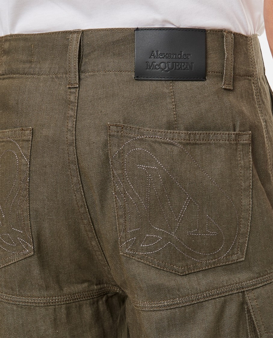 Alexander Mcqueen Denim Cotton Jogger