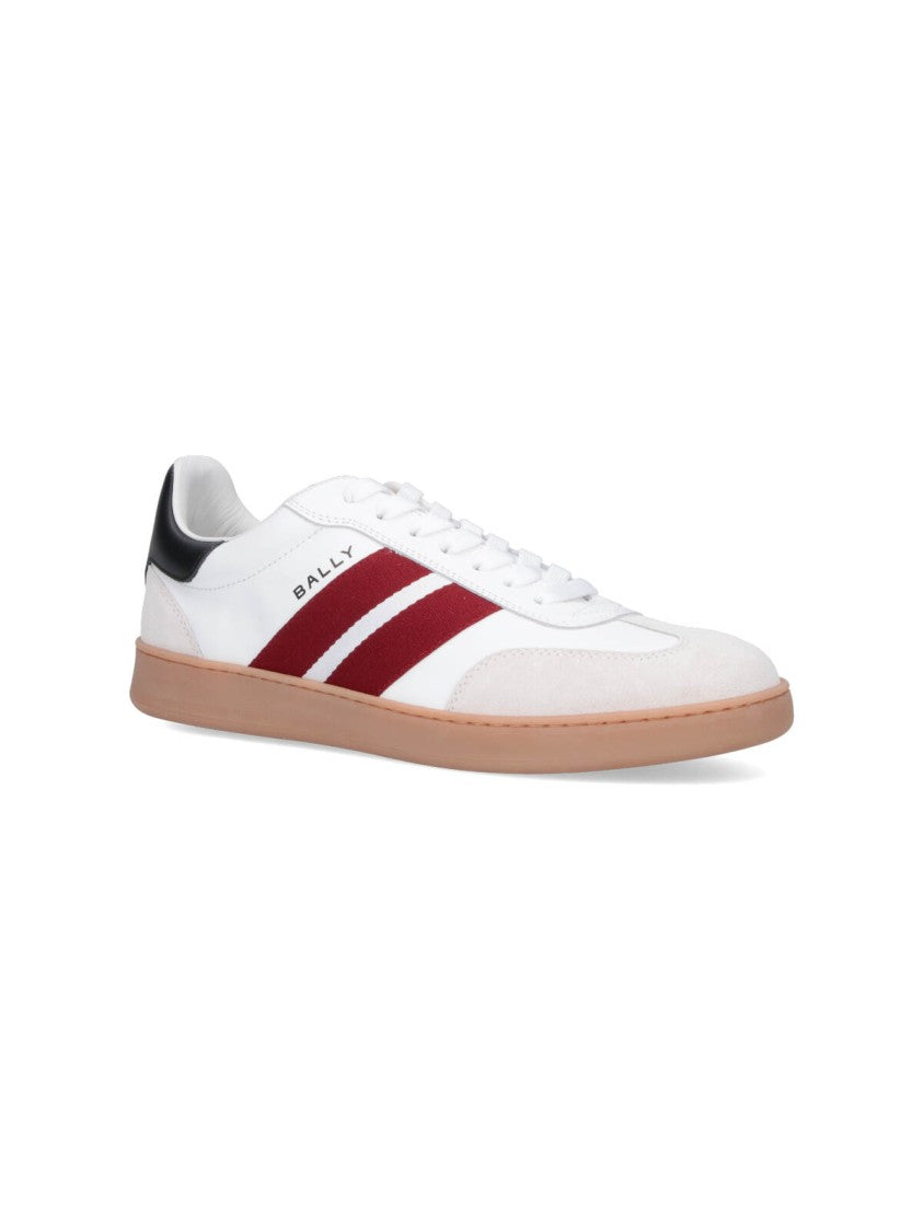 Bally "Retro Crest" Sneakers – White