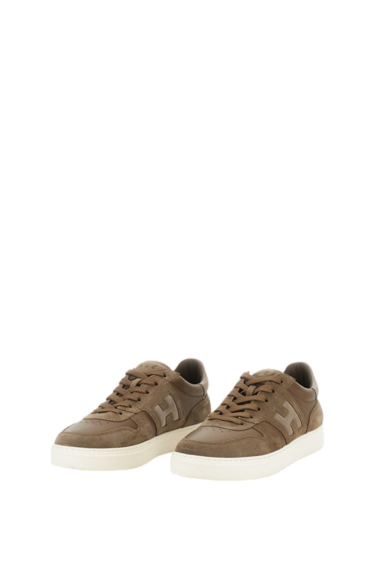 Hogan Green Leather Suede Inserts Sneakers