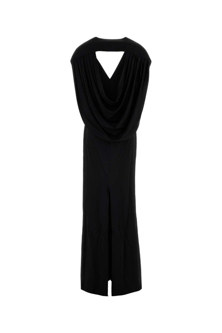 Stella Mccartney Black Satin Long Dress