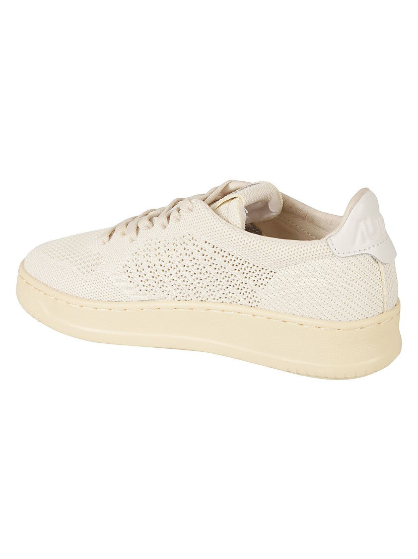 Autry White Cotton Sneakers
