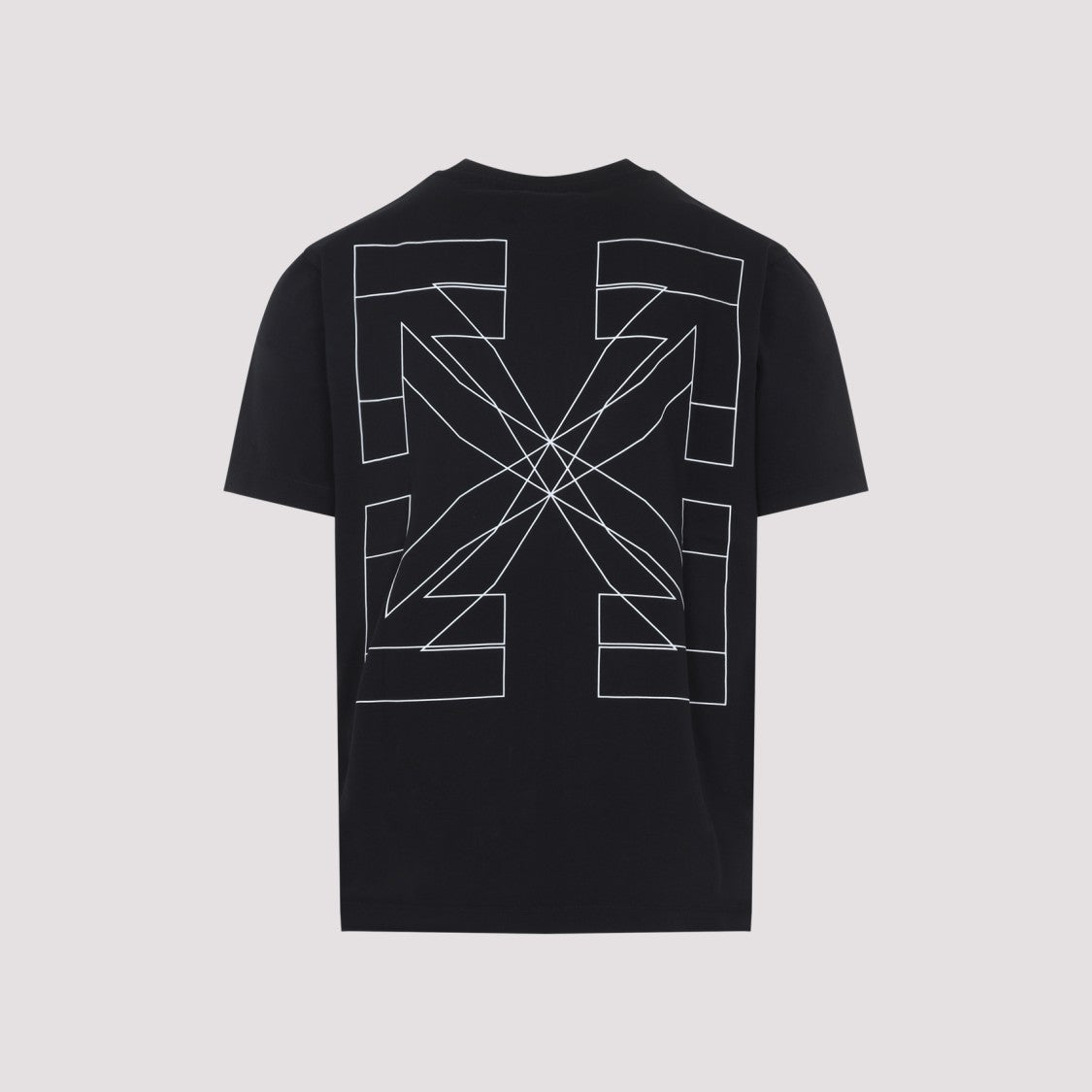 Off-White Black Short-Sleeve T-Shirt With Graphic Elements