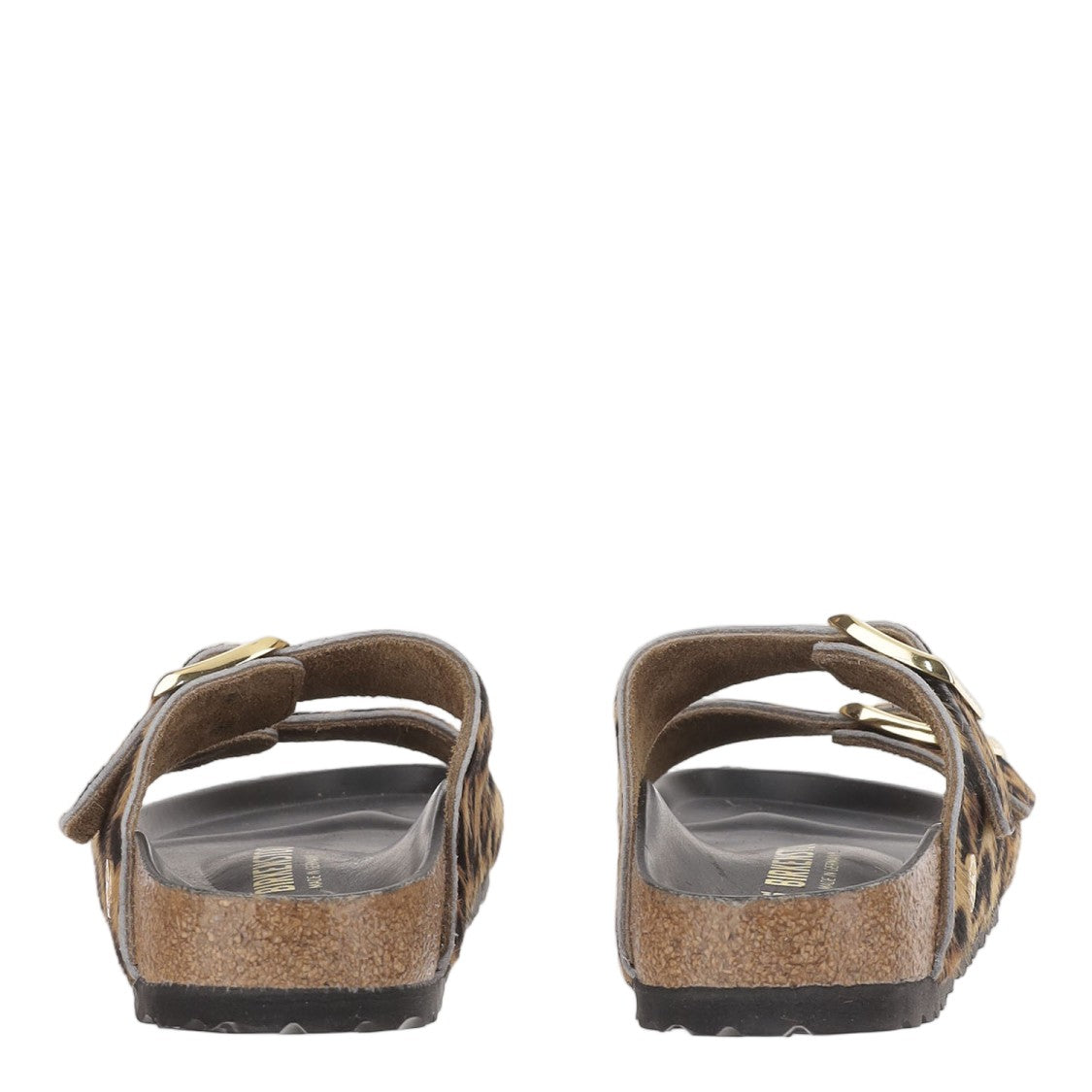 Birkenstock Arizona Ponyskin Sandals With Adjustable Straps And Animal Print