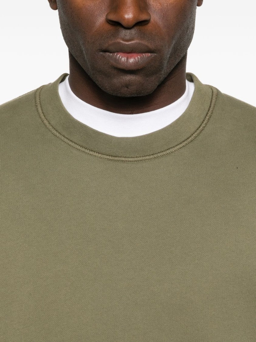 Stone Island Military Green Garment-Dyed Stone Island Sweatshirt
