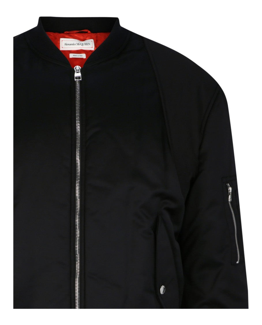 Alexander Mcqueen Harness Ma-1 Bomber Jacket