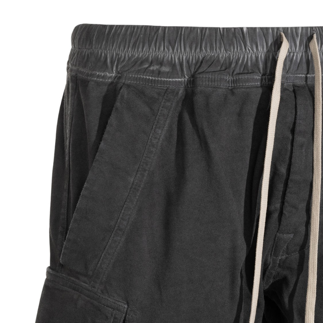 Drkshdw By Rick Owens Relaxed Fit Cargo Trousers With Elastic Waistband