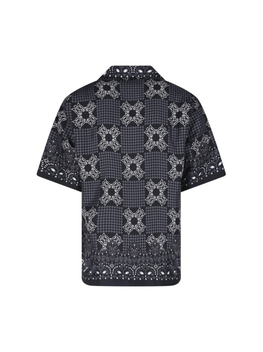 Amiri Boxy-Fit Short-Sleeve Casual Shirt With Bandana Print