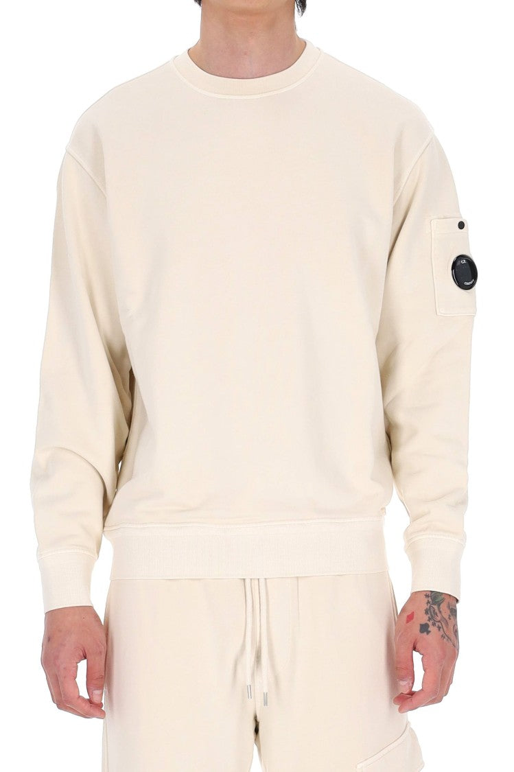 C.P. Company Cream Cotton Crewneck Sweatshirt