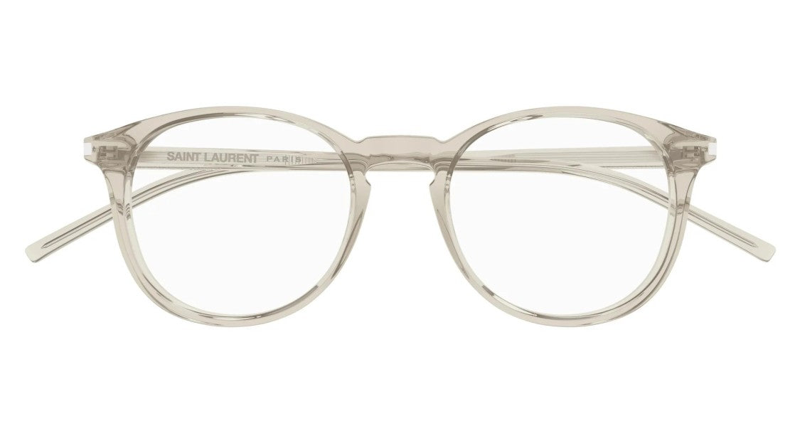 Saint Laurent Eyeglasses Saint Laurent Sl 106 024 Yellow Yellow Transpa 50/19/145