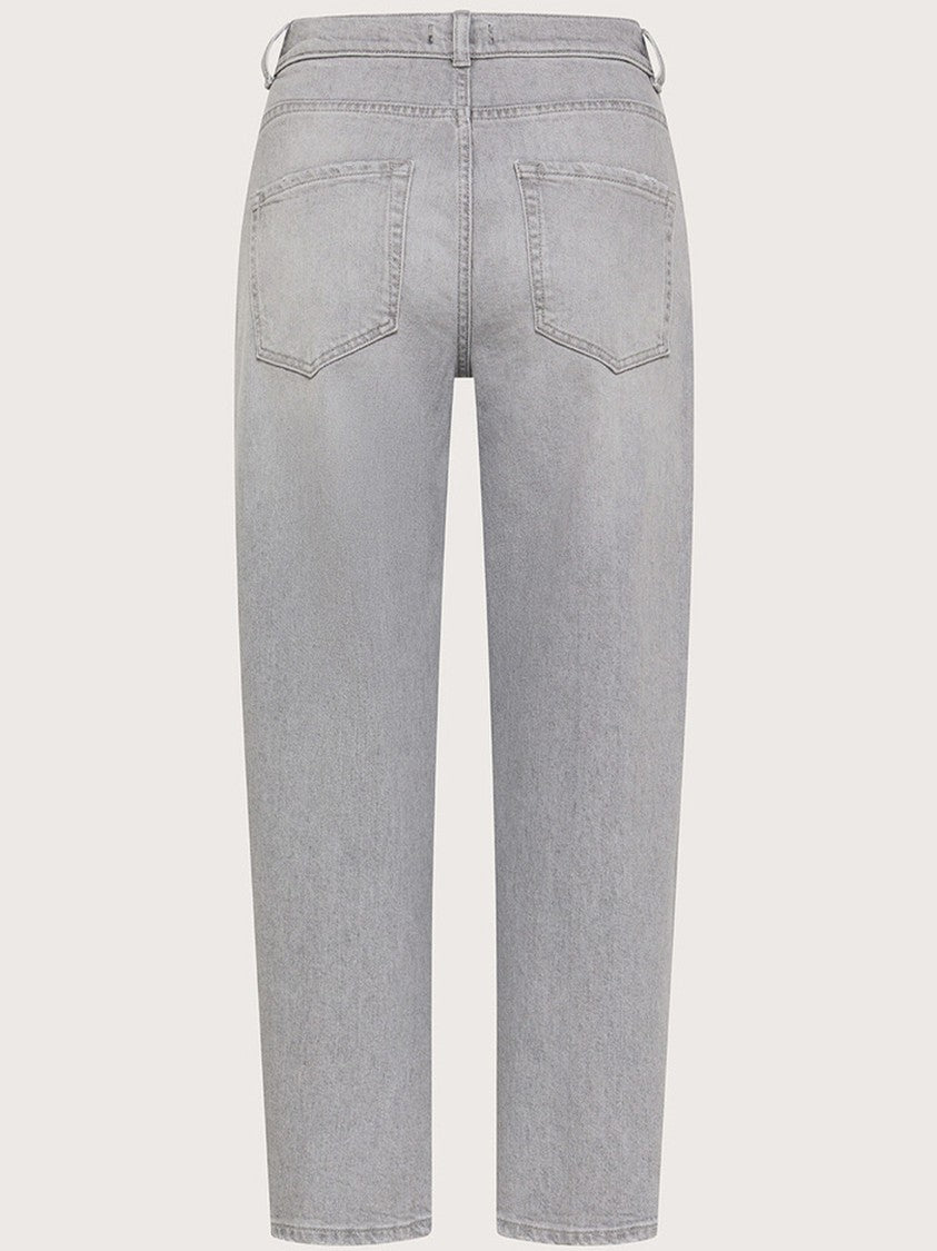 Seventy Venezia Light Gray Straight-Cut Jeans