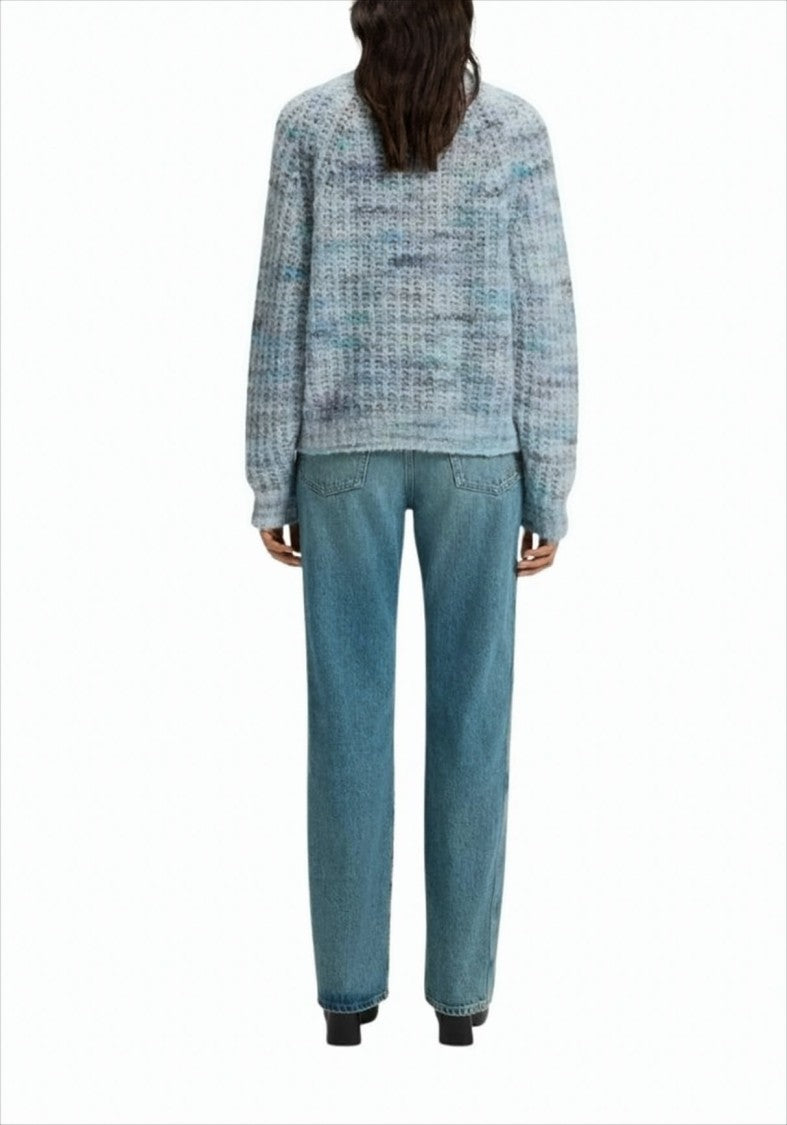 Boss Crew Neck Flame Sweater With Multicolored Yarns