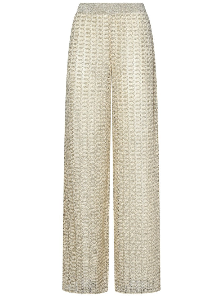Missoni Palazzo Trousers With Intricate Lace Motif