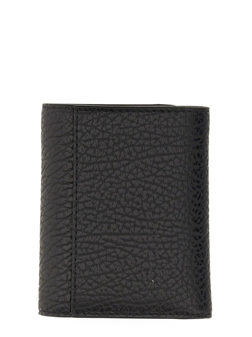 Maison Margiela Compact Black Leather Wallet