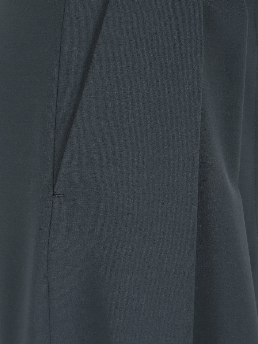 Dries Van Noten Cropped Wide-Leg Trousers With Double Pleats