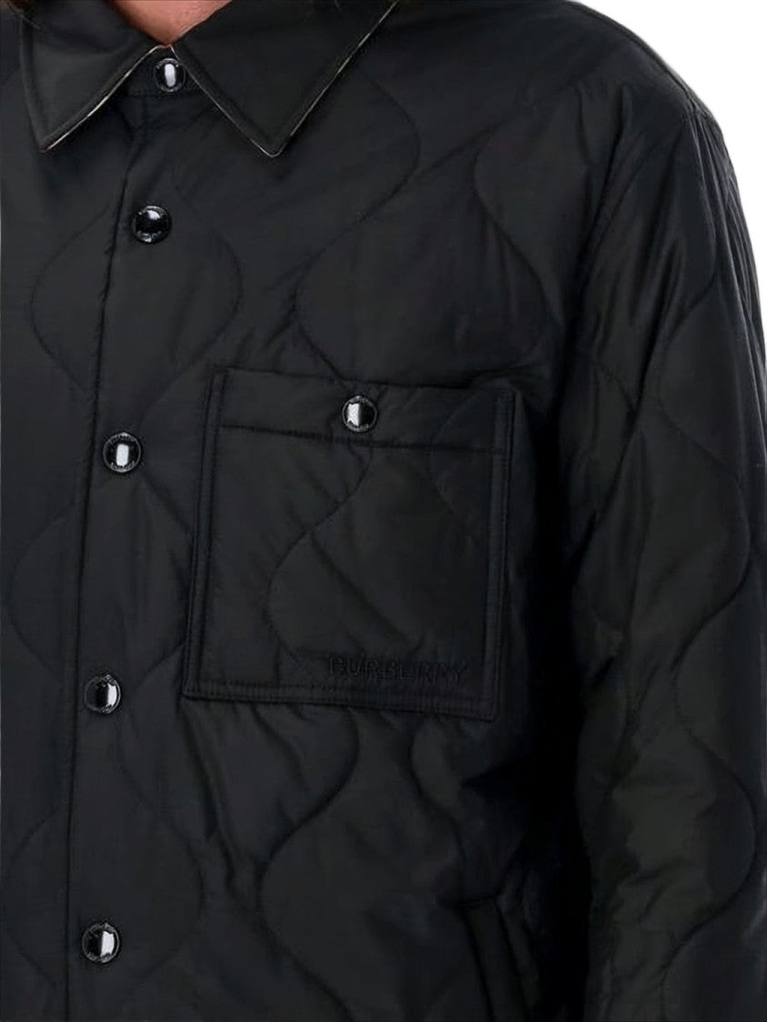 Burberry Reversible Quilted Padded Jacket With Classic Collar