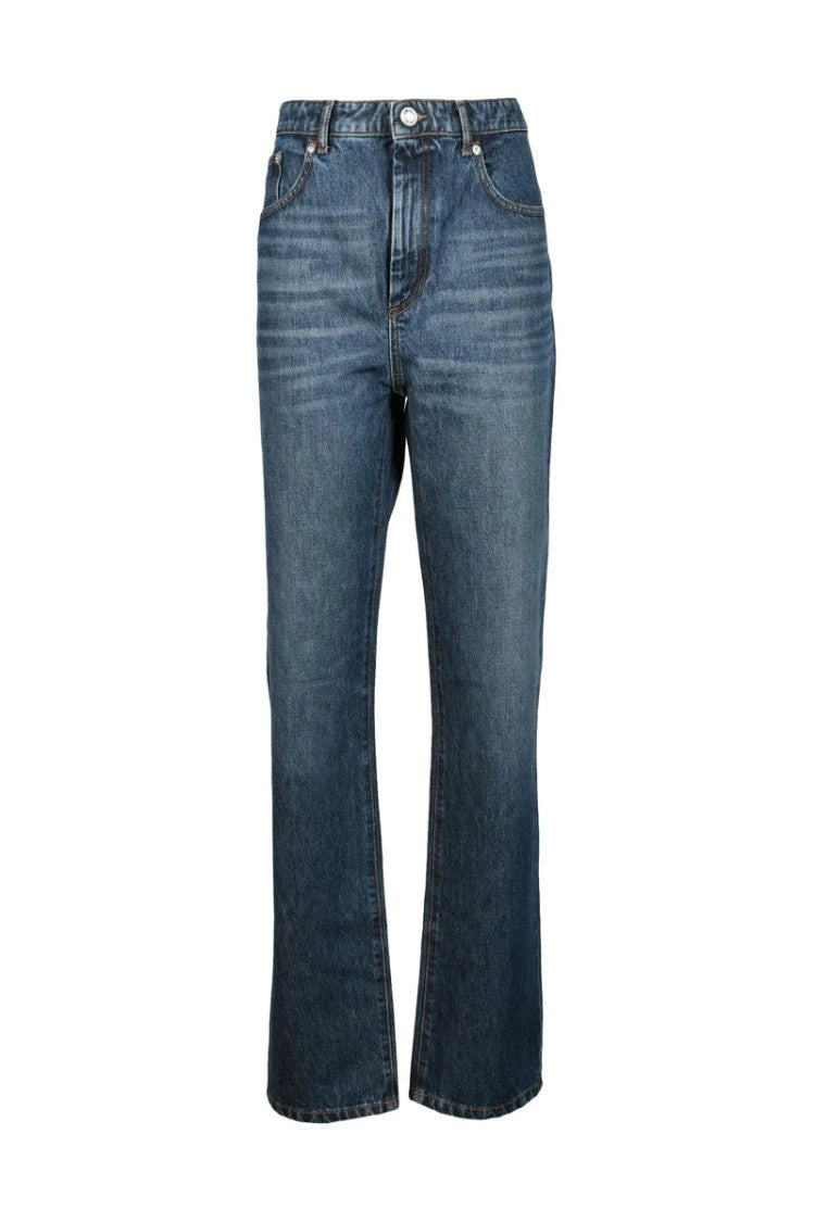 Sportmax Mid-Rise Flared Blue Jeans