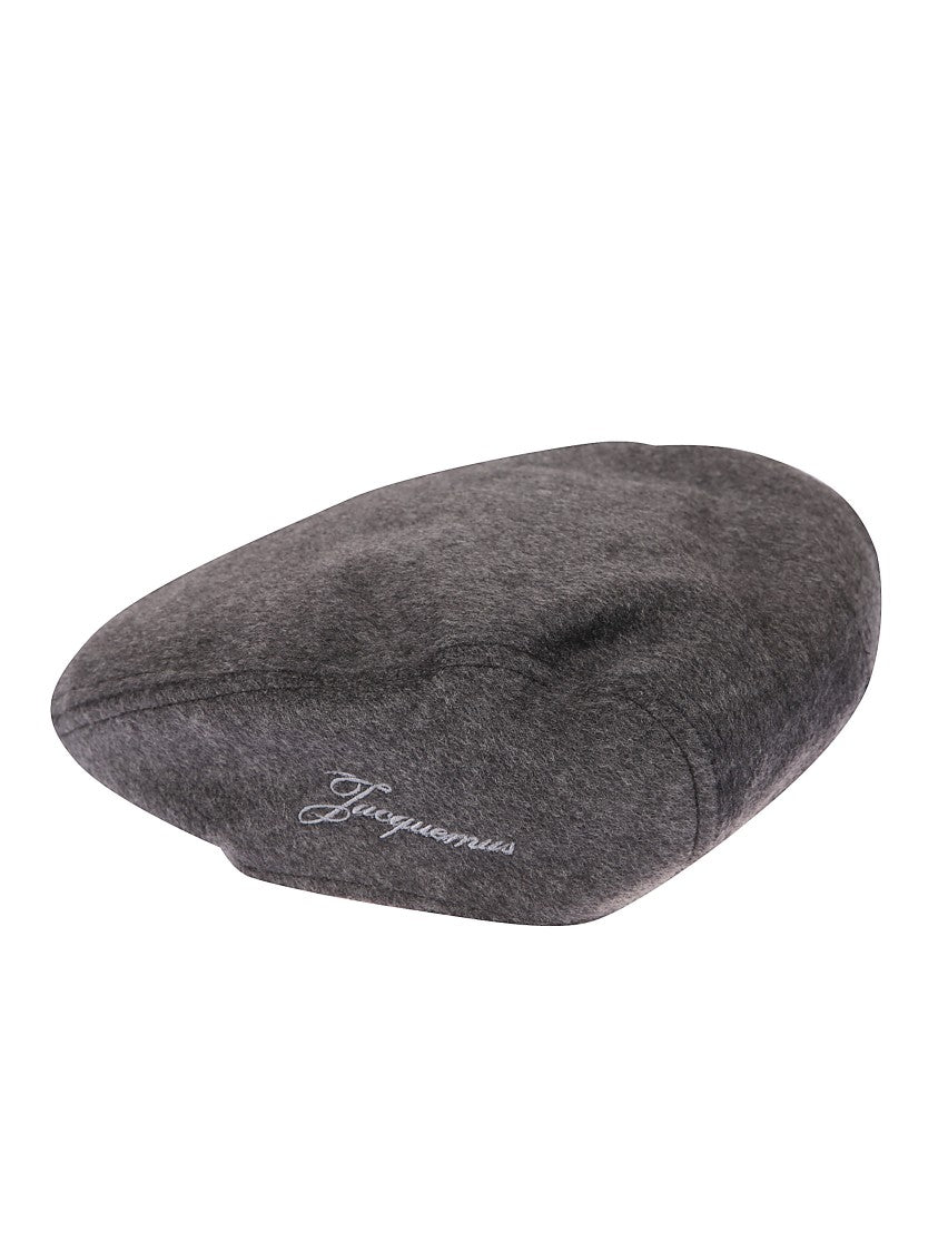 Jacquemus Soft Wool Beanie With Structured Brim