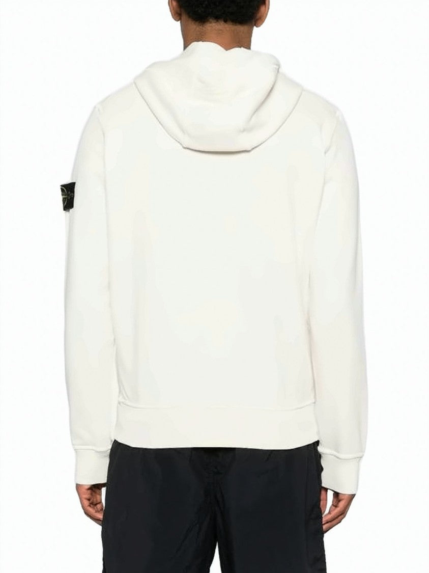 Stone Island Full-Zip Hoodie With Drawstring Hood