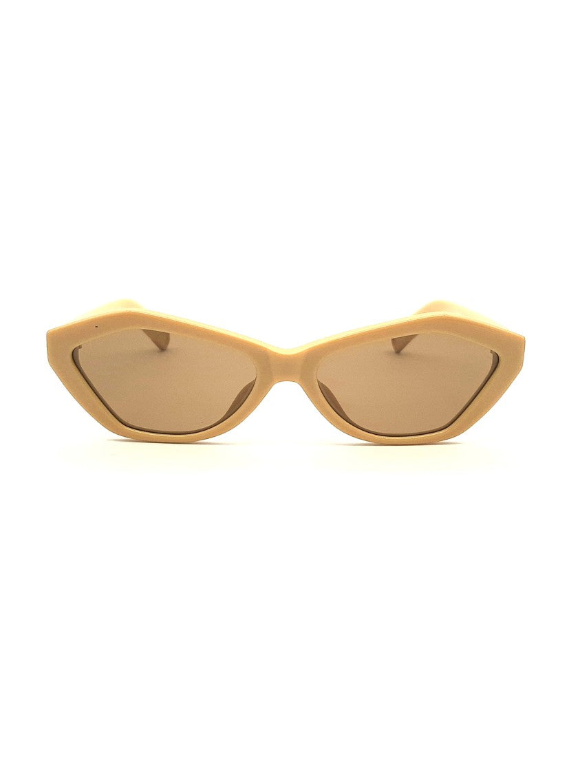Jacquemus Cat-Eye Sunglasses In Vibrant Yellow And Orange Acetate