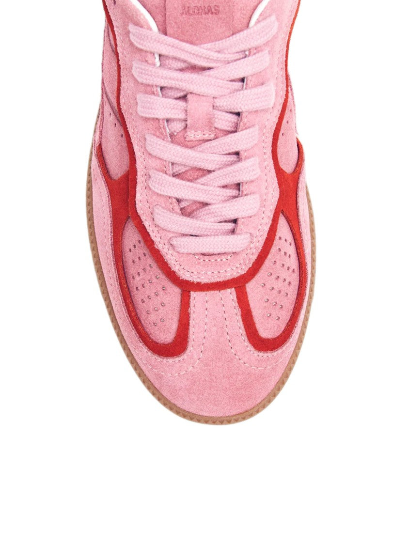 Alohas Low-Top Sneakers In Pink Suede With Contrasting Details
