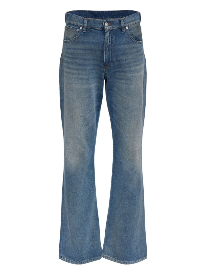 Mm6 By Maison Margiela Relaxed Fit Faded Denim Jeans
