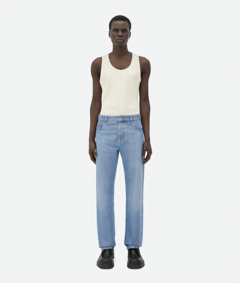 Bottega Veneta Classic Straight-Leg Denim Pants