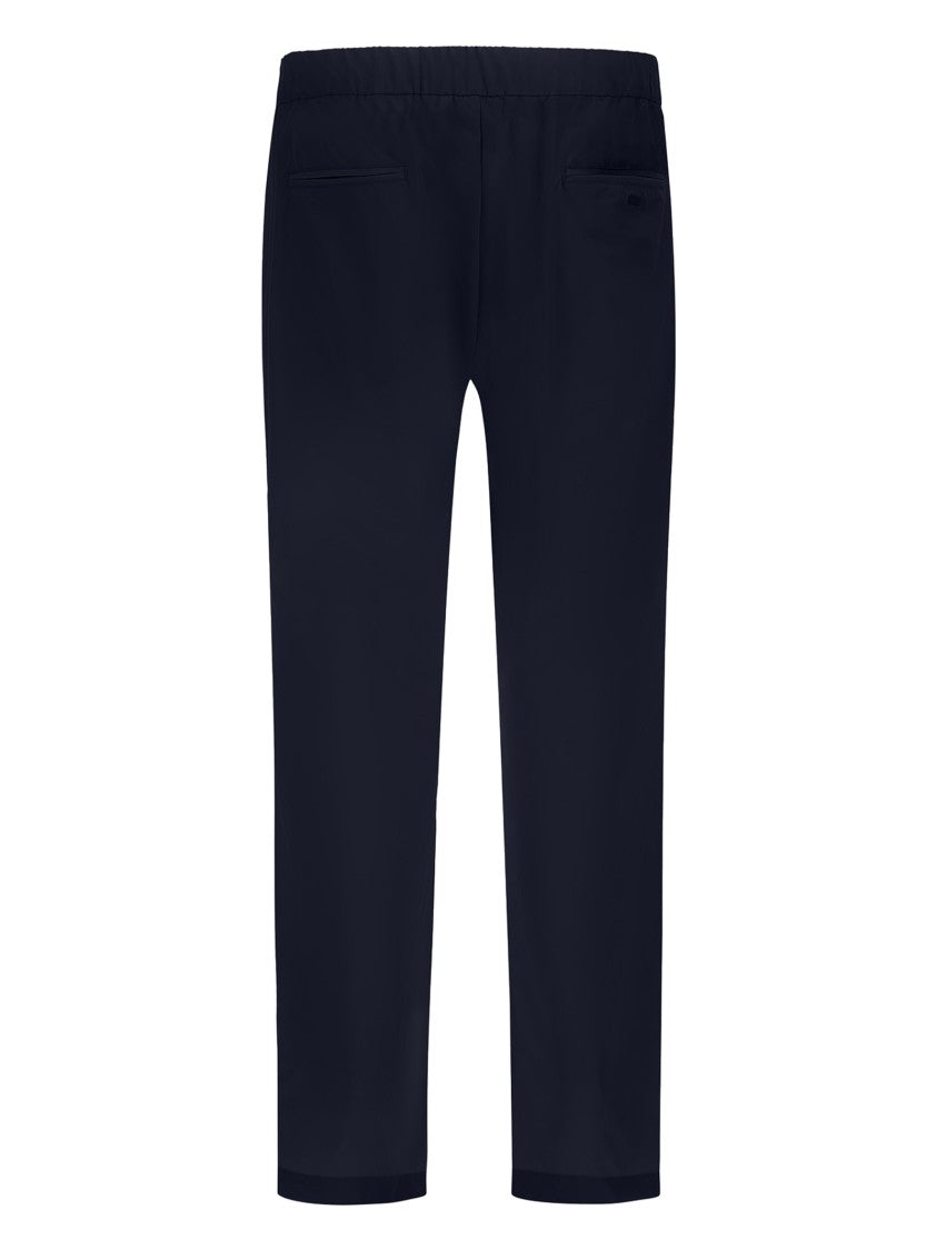 Herno Midnight Blue Stretch Nylon Trousers