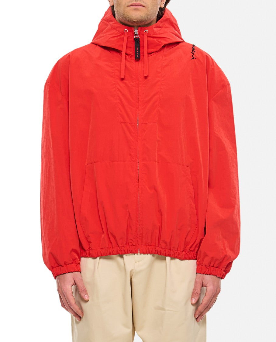 Marni Zipped Hooded Jacket