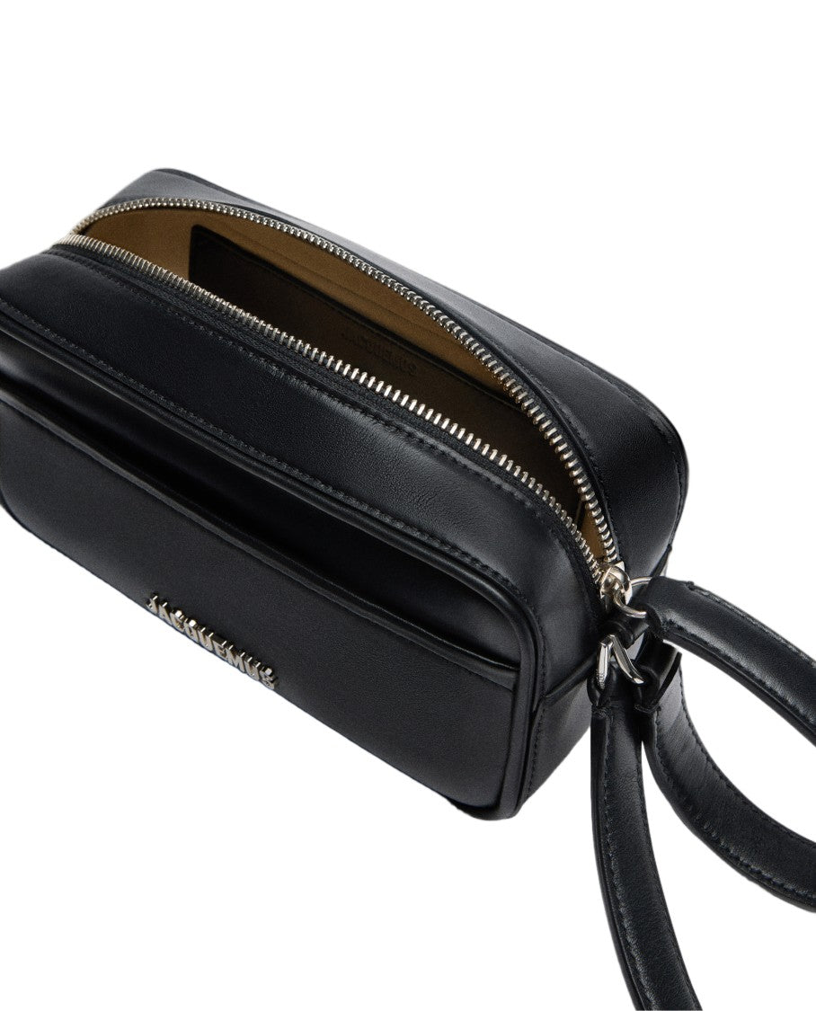 Jacquemus Rectangular Smooth Leather Pochette With Silver Hardware