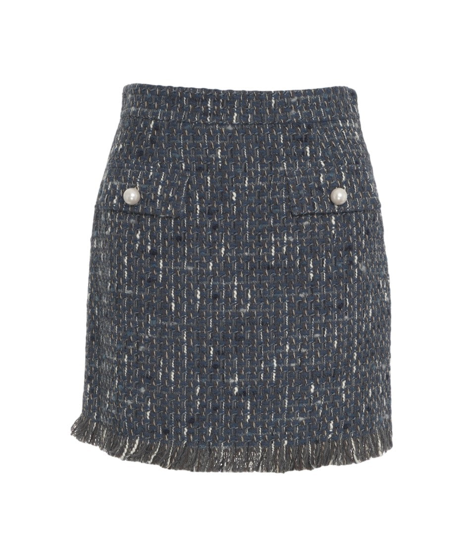 Liu Jo Textured Bouclé Mini Skirt