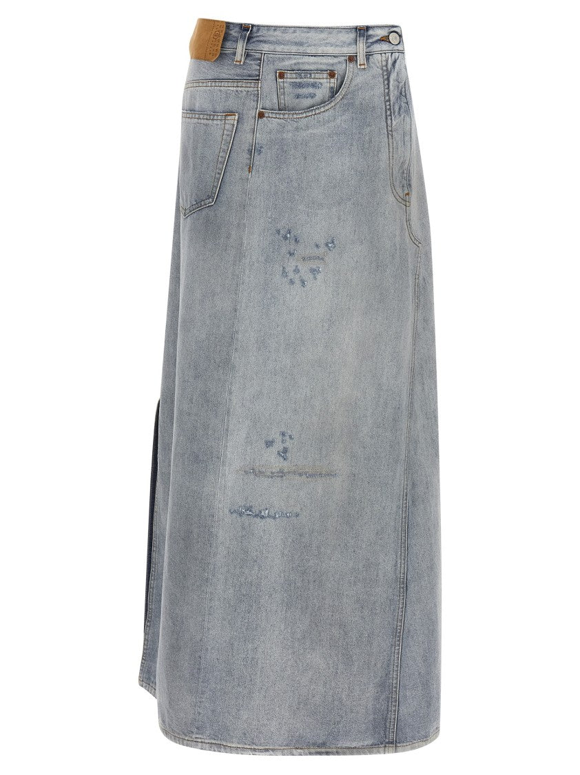 Mm6 By Maison Margiela Asymmetrical Construction Skirt