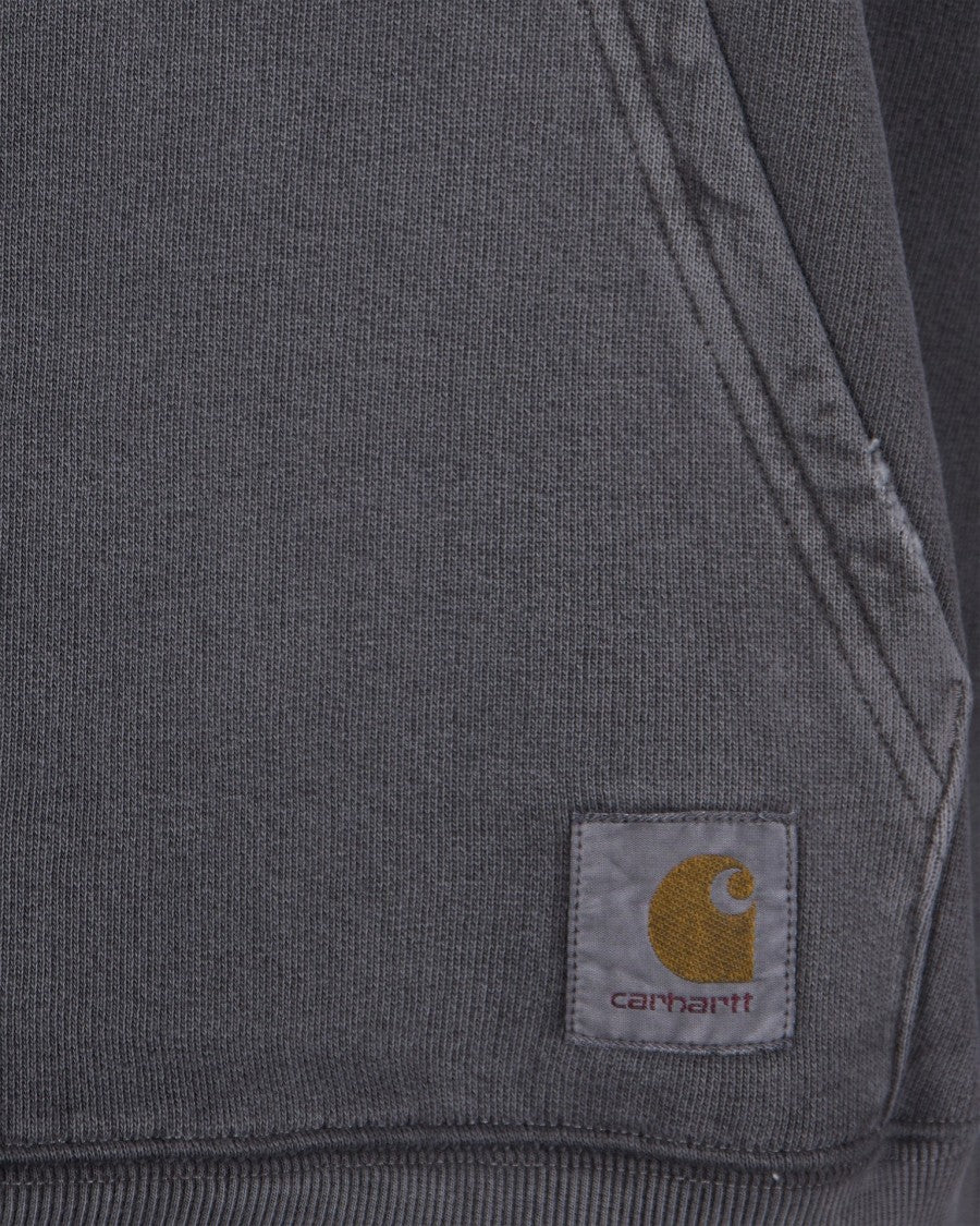 Carhartt Wip Felpa Hooded Torion Black/Grind Washed