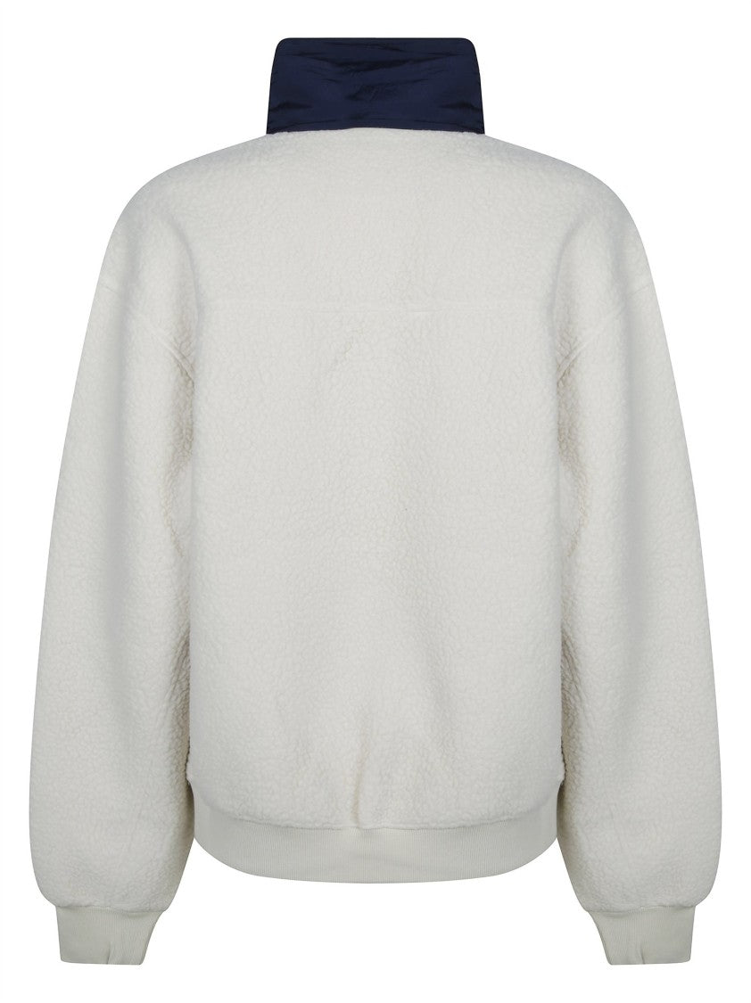 Entire Studios Felpa System Half Zip Textured High Collar Sweatshirt