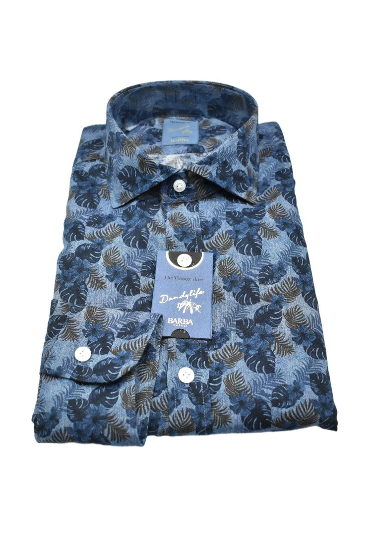 Barba Blue 100% Cotton Dandy Life Shirt