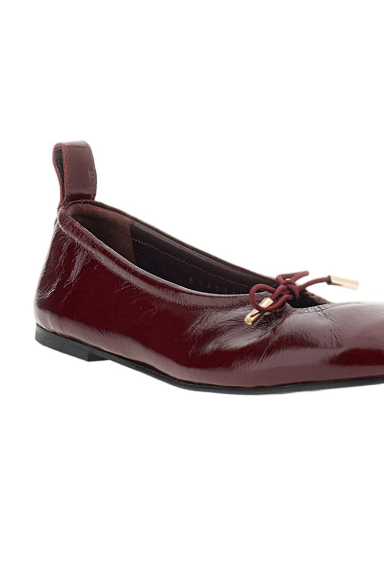 Alohas Burgundy Rosalind Patent Leather Mary Jane Flats