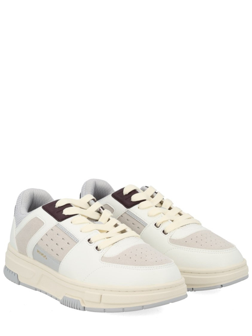 Hugo Yarrow Premium Polyester Cream Sneakers