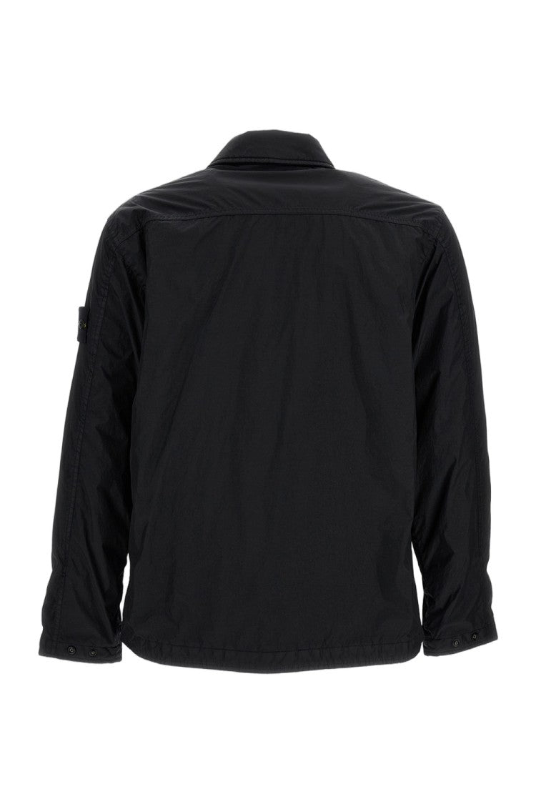 Stone Island Lightweight Technical Nylon Jacket With Iconic Badge