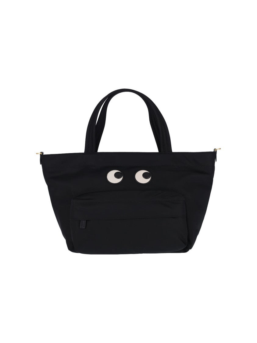 Anya Hindmarch Mini Tote Bag With Eye Patch Logo