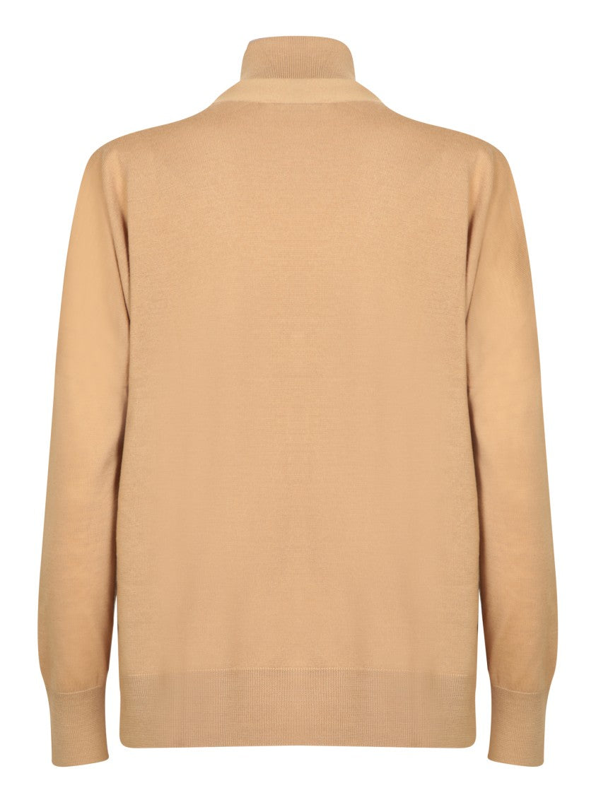 Blanca Vita Brown Turtle-Neck Cashmere