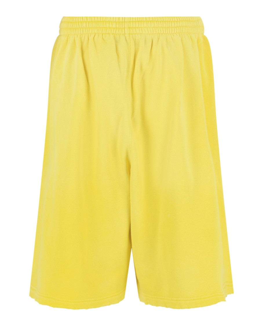 Balenciaga Distressed Cotton Sweat Shorts