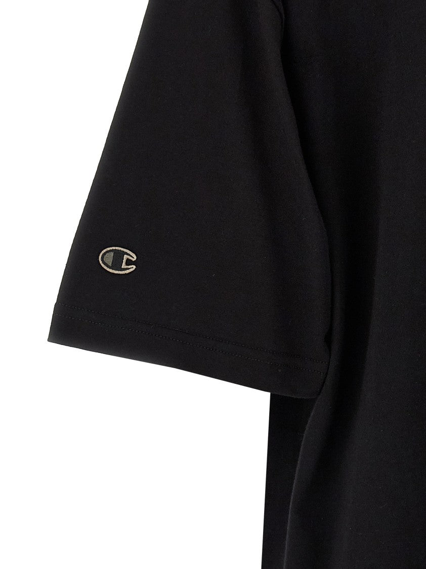 Rick Owens Oversized Black Cotton T-Shirt