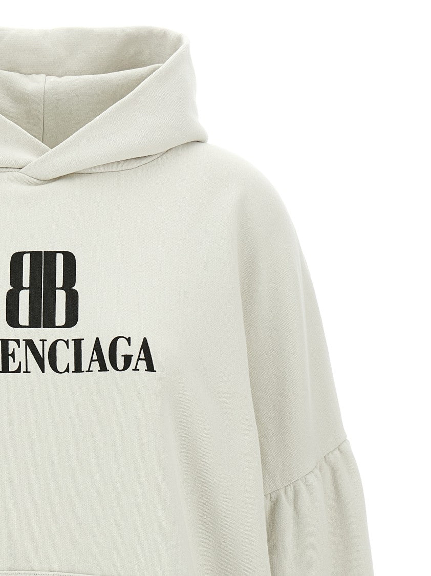 Balenciaga Cropped Logo Hoodie