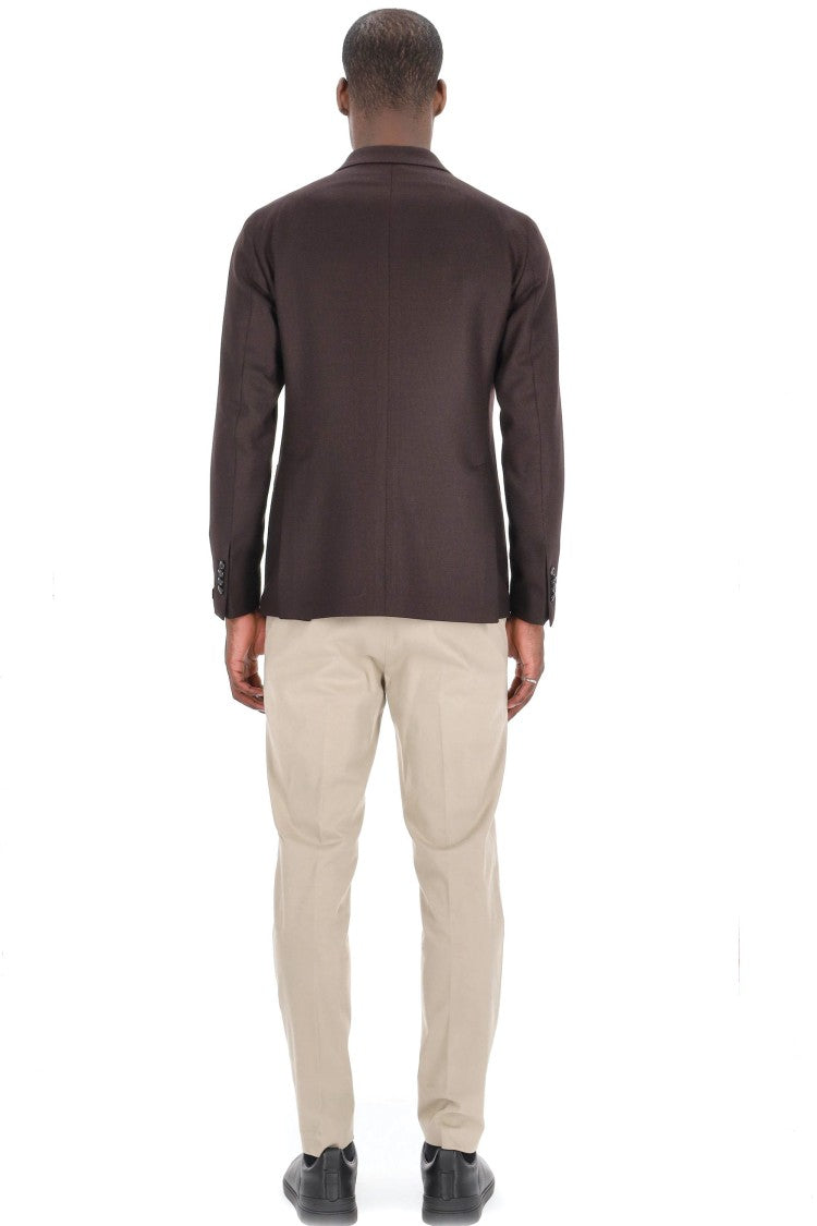 Tagliatore Montecarlo Line Double-Breasted Textured Jacket