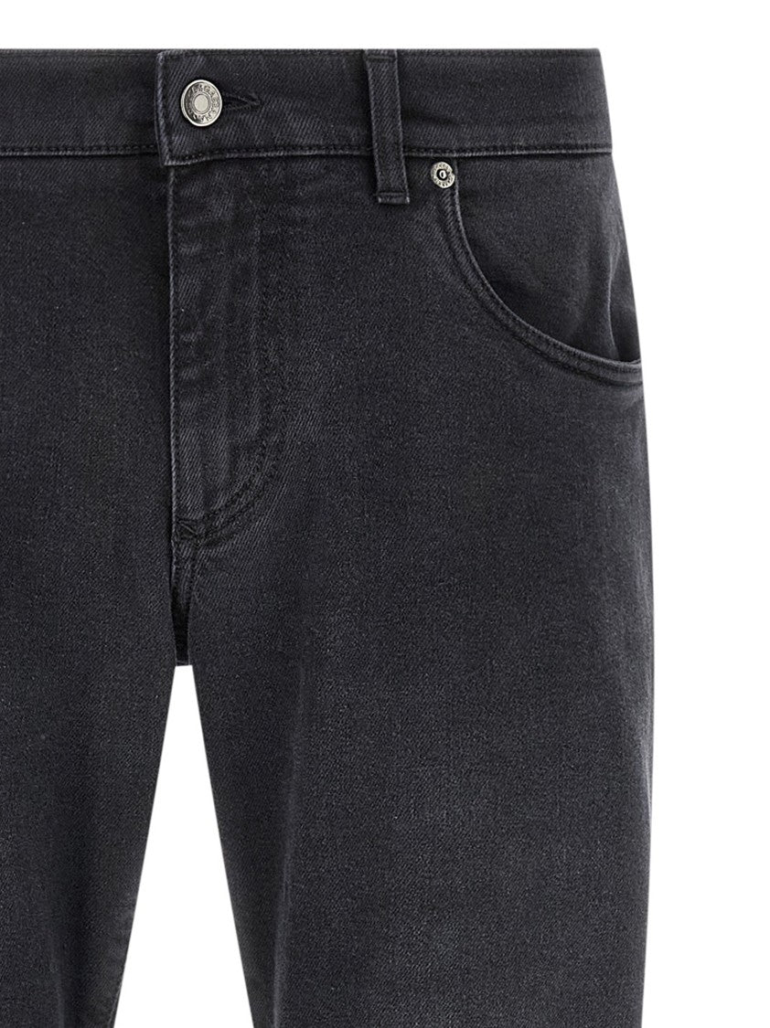 Dolce & Gabbana Five-Pocket Stretch Denim Jeans With Used-Effect Wash