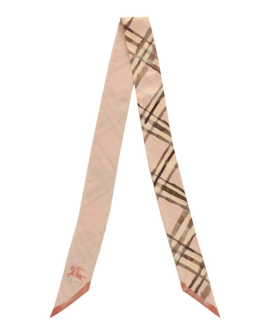Burberry Watercolor Check Silk Scarf