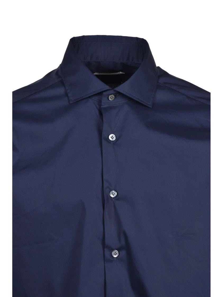 Guglielminotti Blue Cotton Shirt
