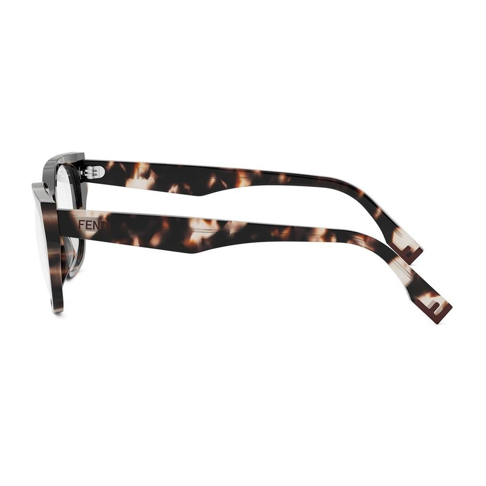 Fendi Way Oversized Geometric Acetate Frame Optical Glasses