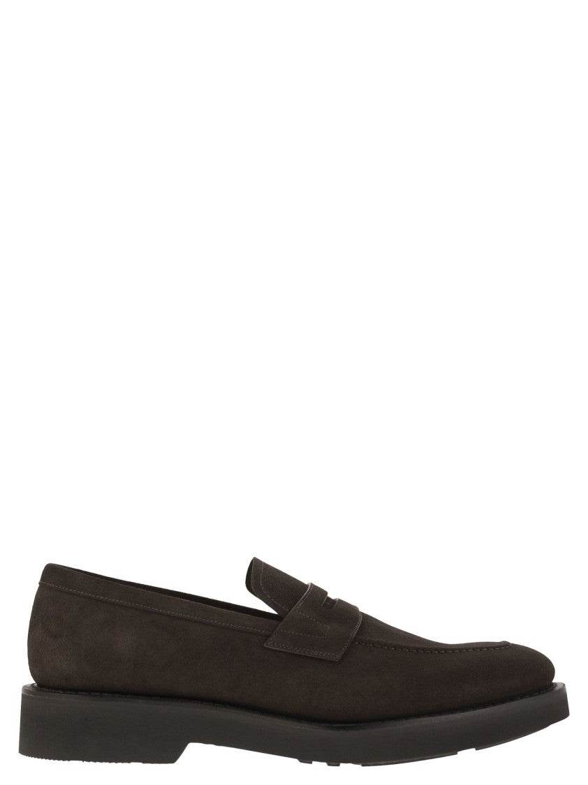 Church's Suede Calfskin Moccasin With Tapered Silhouette