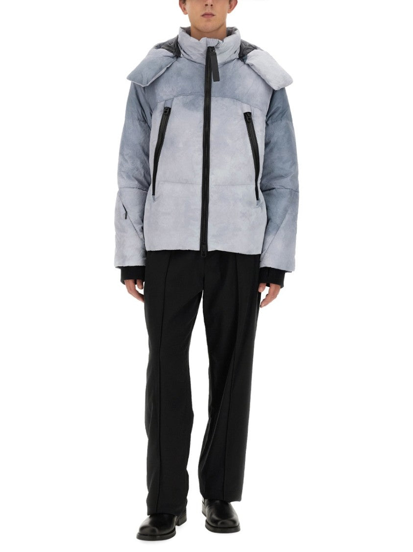 Jg1 Textured Oversized Jacket With High Collar